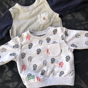 Zara Rolling Stones sweatshirt 3-6 months
